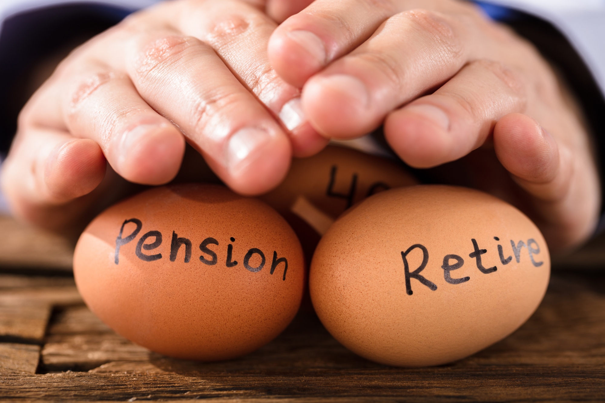 Protecting eggs that say pension and retire